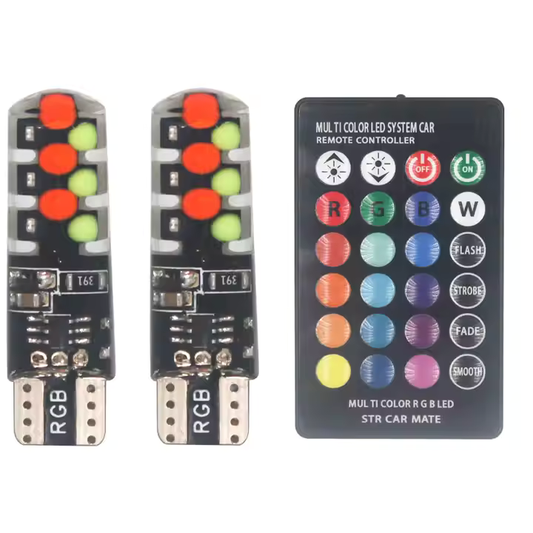 T10 RGB LED POLTTIMOT 12V - LOPPUUNMYYNTI!